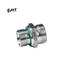 EMT hydraulic stainless steel adapters  1CB-WD metric male to bsp male transition joints